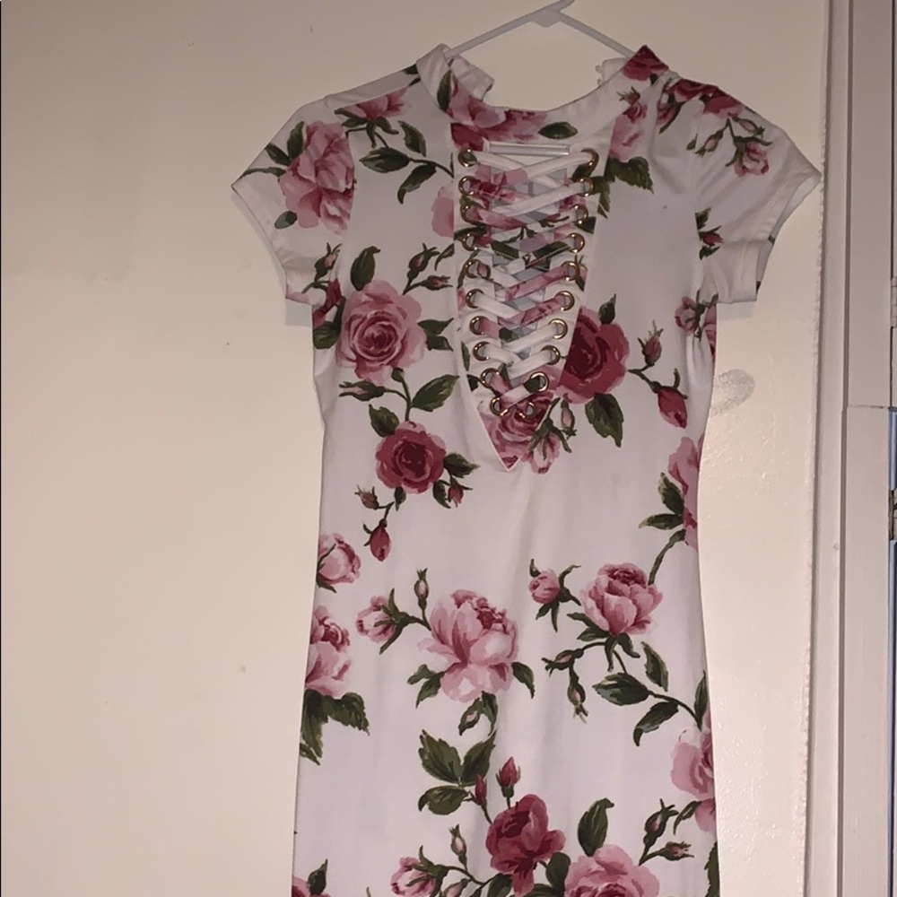 Tight Flower Dress ❥